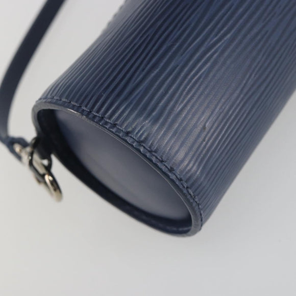 LOUIS VUITTON Epi Soufflot Pouch Safir LV Auth 194689A