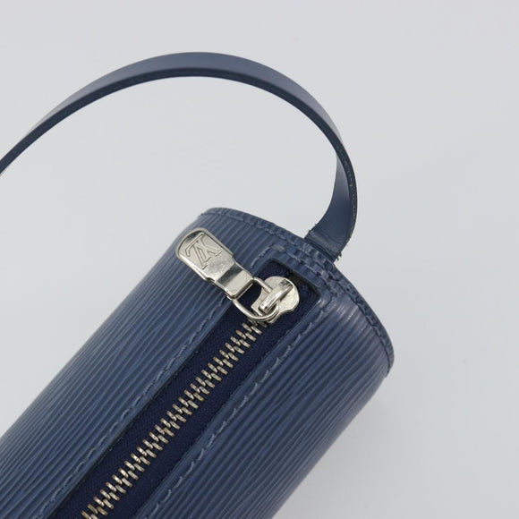 LOUIS VUITTON Epi Soufflot Pouch Safir LV Auth 194689A