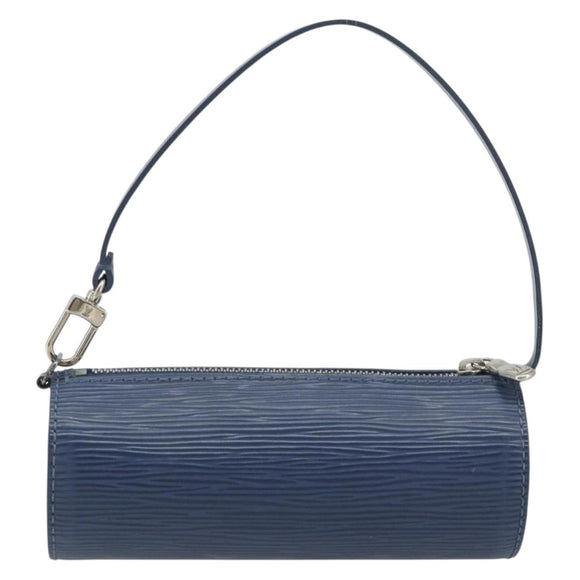 LOUIS VUITTON Epi Soufflot Pouch Safir LV Auth 194689A