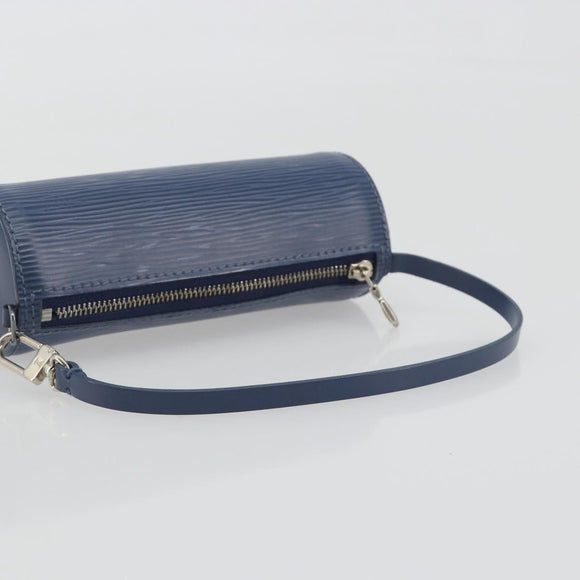 LOUIS VUITTON Epi Soufflot Pouch Safir LV Auth 194689A