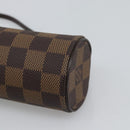 LOUIS VUITTON Damier Ebene Papillon Pouch LV Auth 194694V-16