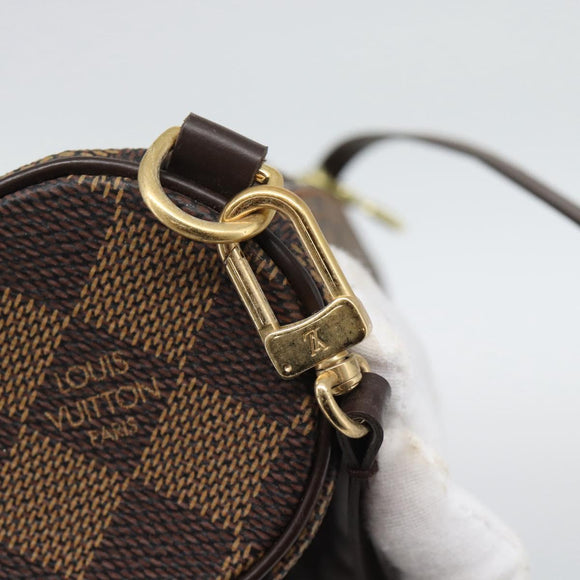 LOUIS VUITTON Damier Ebene Papillon Pouch LV Auth 194694V