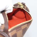 LOUIS VUITTON Damier Ebene Papillon Pouch LV Auth 194694V-18