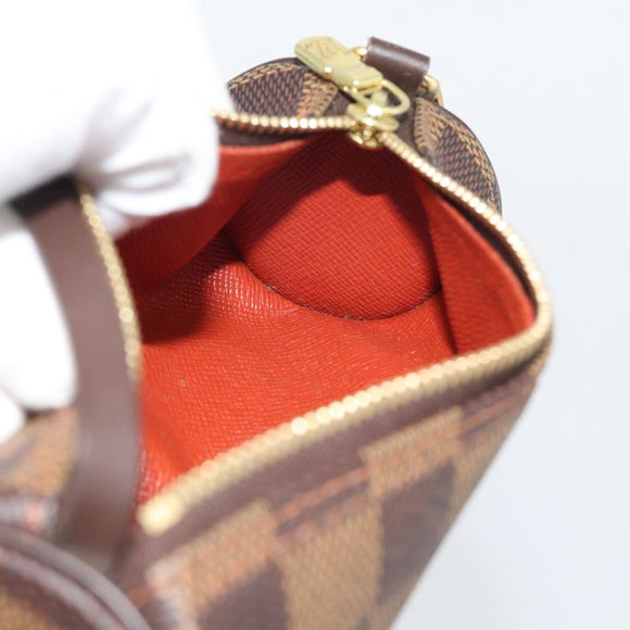 LOUIS VUITTON Damier Ebene Papillon Pouch LV Auth 194694V