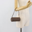 LOUIS VUITTON Damier Ebene Papillon Pouch LV Auth 194694V-20