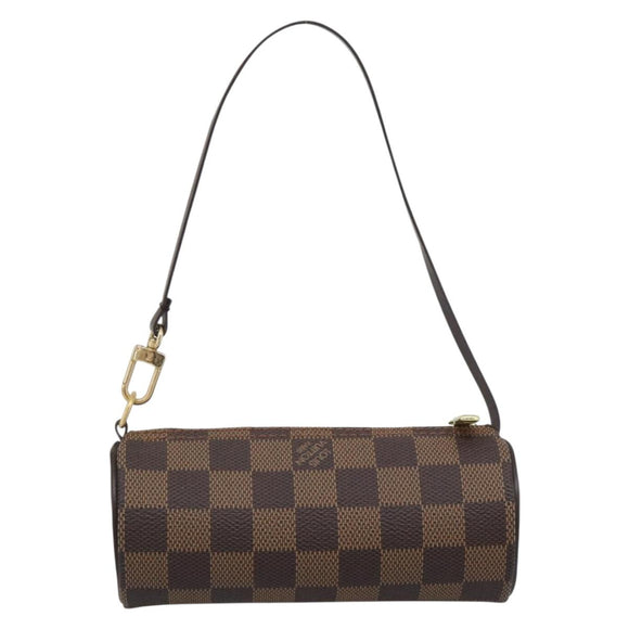 LOUIS VUITTON Damier Ebene Papillon Pouch LV Auth 194694V