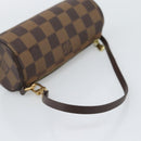 LOUIS VUITTON Damier Ebene Papillon Pouch LV Auth 194694V-7