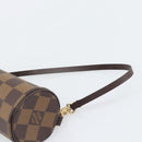 LOUIS VUITTON Damier Ebene Papillon Pouch LV Auth 194694V-8