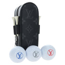 LOUIS VUITTON Monogram Eclipse Set Golf Andrews Bag Charm GI0344 LV Auth 194695M-1