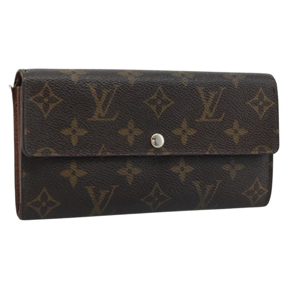 LOUIS VUITTON Monogram Portefeuille Sarah Long Wallet M61734 LV Auth 194699
