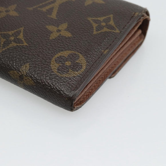 LOUIS VUITTON Monogram Portefeuille Sarah Long Wallet M61734 LV Auth 194699