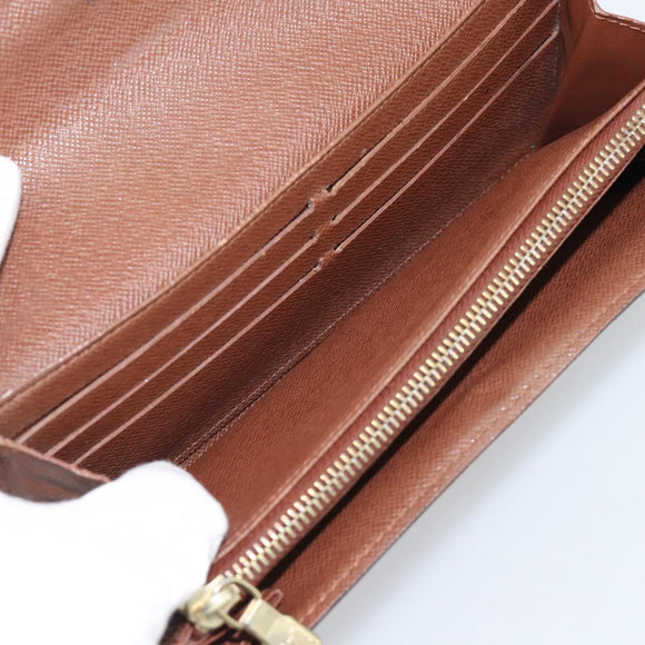 LOUIS VUITTON Monogram Portefeuille Sarah Long Wallet M61734 LV Auth 194699