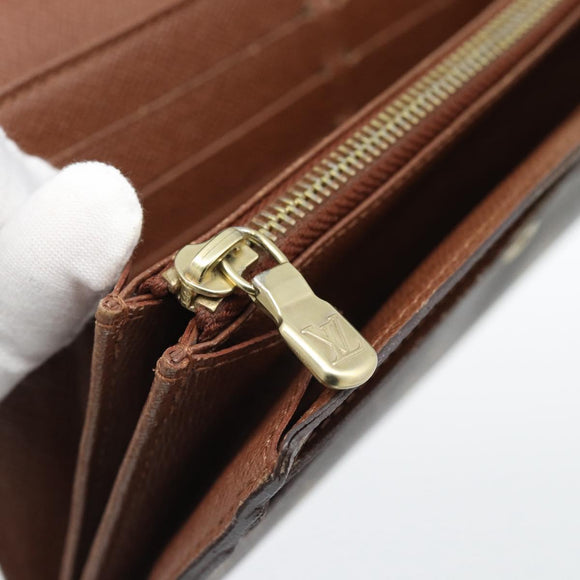 LOUIS VUITTON Monogram Portefeuille Sarah Long Wallet M61734 LV Auth 194699