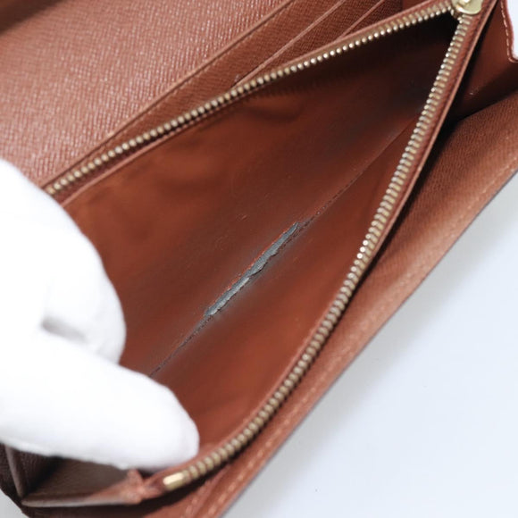 LOUIS VUITTON Monogram Portefeuille Sarah Long Wallet M61734 LV Auth 194699