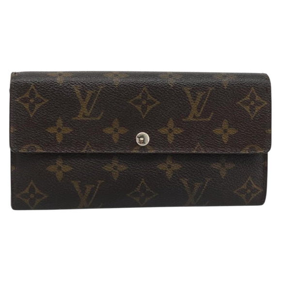 LOUIS VUITTON Monogram Portefeuille Sarah Long Wallet M61734 LV Auth 194699