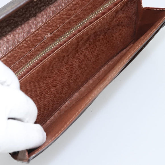 LOUIS VUITTON Monogram Portefeuille Sarah Long Wallet M61734 LV Auth 194699