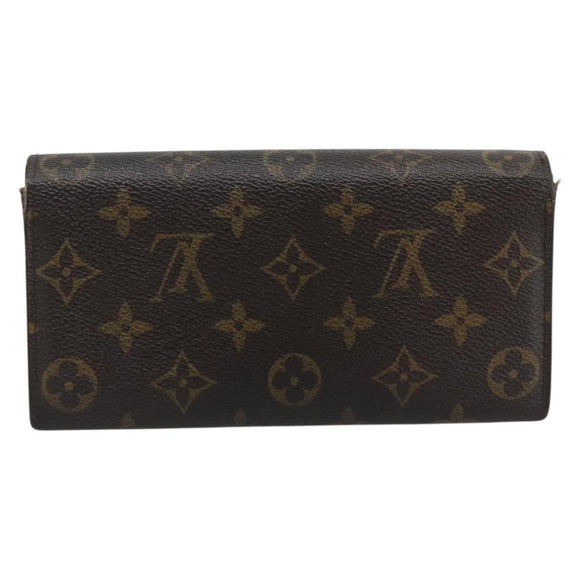 LOUIS VUITTON Monogram Portefeuille Sarah Long Wallet M61734 LV Auth 194699