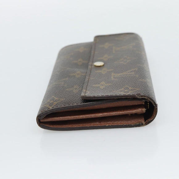 LOUIS VUITTON Monogram Portefeuille Sarah Long Wallet M61734 LV Auth 194699