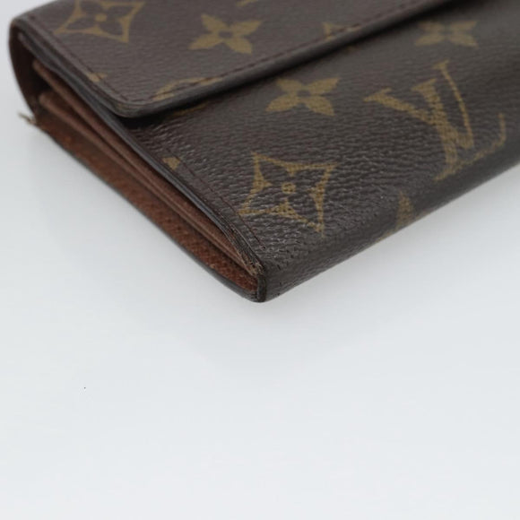 LOUIS VUITTON Monogram Portefeuille Sarah Long Wallet M61734 LV Auth 194699
