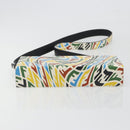 FENDI Zucca Canvas Vertigo Shoulder Bag PVC Multicolor Silver Auth 194700M-10