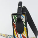 FENDI Zucca Canvas Vertigo Shoulder Bag PVC Multicolor Silver Auth 194700M-15