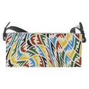 FENDI Zucca Canvas Vertigo Shoulder Bag PVC Multicolor Silver Auth 194700M-3