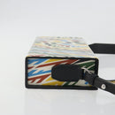 FENDI Zucca Canvas Vertigo Shoulder Bag PVC Multicolor Silver Auth 194700M-4