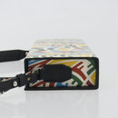FENDI Zucca Canvas Vertigo Shoulder Bag PVC Multicolor Silver Auth 194700M-5