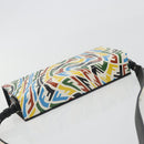 FENDI Zucca Canvas Vertigo Shoulder Bag PVC Multicolor Silver Auth 194700M-6