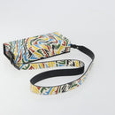 FENDI Zucca Canvas Vertigo Shoulder Bag PVC Multicolor Silver Auth 194700M-7