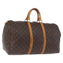 LOUIS VUITTON Monogram Keepall 55 Boston Bag M41424 LV Auth 194701-1