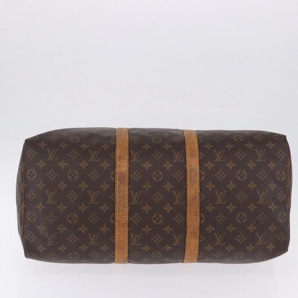 LOUIS VUITTON Monogram Keepall 55 Boston Bag M41424 LV Auth 194701