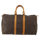 LOUIS VUITTON Monogram Keepall 45 Boston Bag M41428 LV Auth 194702V-13