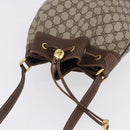 GUCCI GG Supreme Web Sherry Line Bag PVC Beige Gold 164 02 085 Auth 194703-6