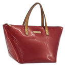 LOUIS VUITTON Monogram Vernis Bellevue PM Bag Pomme D'amour M93583 Auth 194706-1