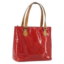 LOUIS VUITTON Monogram Vernis Houston Hand Bag Rouge M91092 LV Auth 194707-1