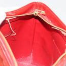 LOUIS VUITTON Monogram Vernis Houston Hand Bag Rouge M91092 LV Auth 194707-25