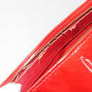 LOUIS VUITTON Monogram Vernis Houston Hand Bag Rouge M91092 LV Auth 194707-11