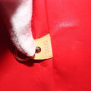 LOUIS VUITTON Monogram Vernis Houston Hand Bag Rouge M91092 LV Auth 194707-12