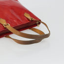 LOUIS VUITTON Monogram Vernis Houston Hand Bag Rouge M91092 LV Auth 194707-6