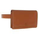 LOUIS VUITTON Epi Ceinture Tilsitt Pochette Zipangu Gold M52598 LV Auth 194712V-1