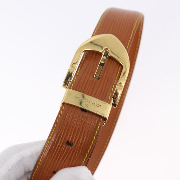 LOUIS VUITTON Epi Ceinture Tilsitt Pochette Zipangu Gold M52598 LV Auth 194712V