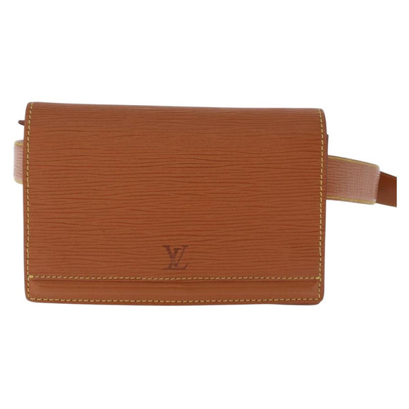 LOUIS VUITTON Epi Ceinture Tilsitt Pochette Zipangu Gold M52598 LV Auth 194712V