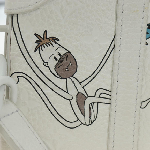 LOUIS VUITTON Taurillon Clemence Soft Trunk LV Friends M80146 Auth 194713SAM