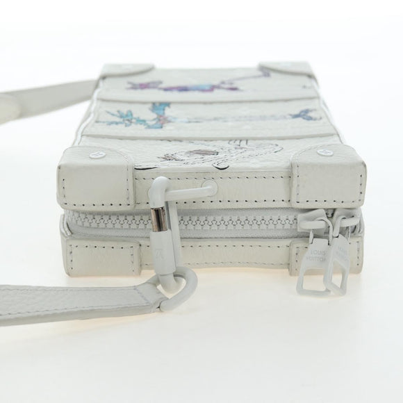 LOUIS VUITTON Taurillon Clemence Soft Trunk LV Friends M80146 Auth 194713SAM