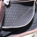 GUCCI Web Sherry Line Shoulder Bag Canvas Beige Silver 114879 Auth 194715A-19