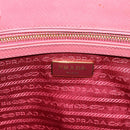 PRADA Galleria Hand Bag Saffiano leather Pink Gold Auth 194716A-16
