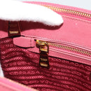 PRADA Galleria Hand Bag Saffiano leather Pink Gold Auth 194716A-20