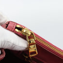 PRADA Galleria Hand Bag Saffiano leather Pink Gold Auth 194716A-24