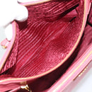 PRADA Galleria Hand Bag Saffiano leather Pink Gold Auth 194716A-25